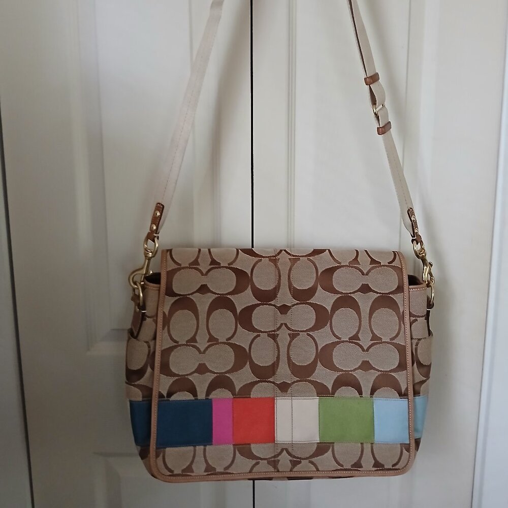 Coach, Large ,crossbody Laptop purse